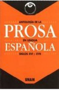 ANTOLOGIA DE LA PROSA EN LENGUA ESPAÑO, de ESPEJO | portada del libro