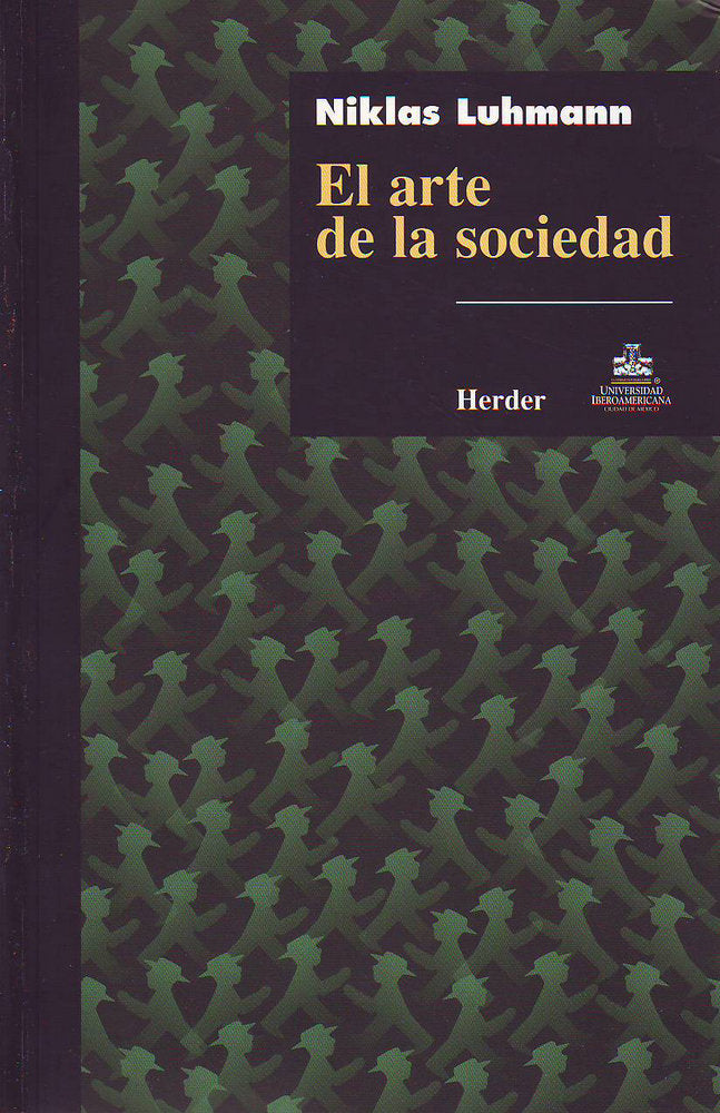 El arte de la sociedad, de Luhmann, Niklas | portada del libro