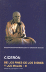 DE LOS FINES DE LOS BIENES Y LOS MALES I-II, de CICERON | portada del libro