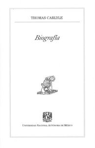 BIOGRAFIA, de CARLYLE | portada del libro