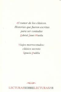 RUMOR DE LOS CLASICOS VIAJES MORROCOTUDOS CLASICO SECRETO, de JANER MANILA | portada del libro