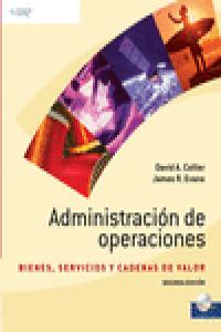 ADMINISTRACION DE OPERACIONES, de EVANS COLLIER | portada del libro