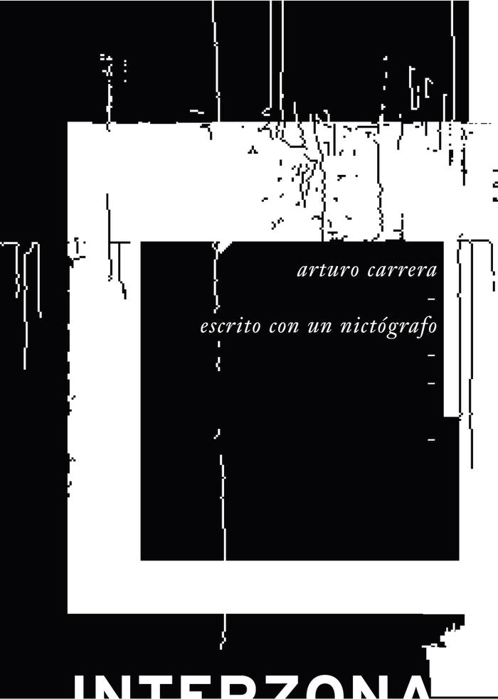 ESCRITOS PARA UN NICTOGRAFO, de CARRERA | portada del libro