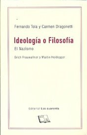 Ideologia o filosofia, de FERNANDO TOLA | portada del libro
