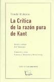 LA CRITICA DE LA RAZON PURA DE KANT, de THEODOR W. ADORNO | portada del libro