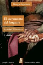 SACRAMENTO DEL LENGUAJE, EL, de Giorgio Agamben | portada del libro