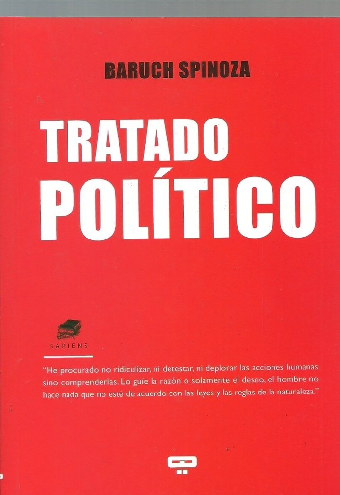 TRATADO POLíTICO, de BARUCH SPINOZA | portada del libro