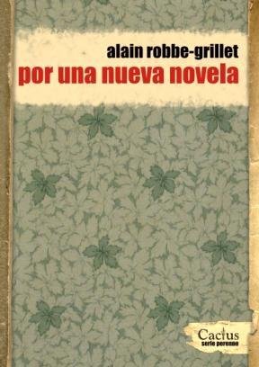 POR UNA NUEVA NOVELA, de ALAIN ROBBE-GRILLET | portada del libro