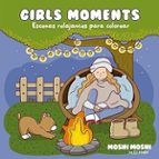 GIRLS MOMENTS - ESCENAS RELAJANTES PARA COLOREAR ("MOSHI MOSHI"), de ELI MALLET | portada del libro