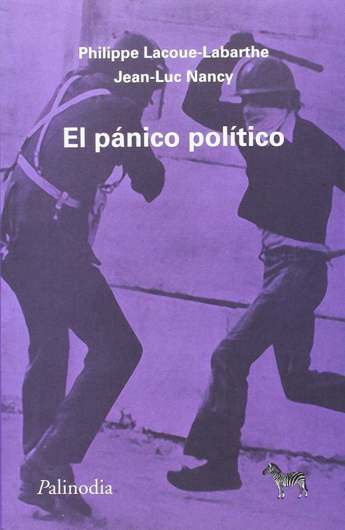 PANICO POLITICO, de PHILIPPE LACOUE-LABARTHE | portada del libro