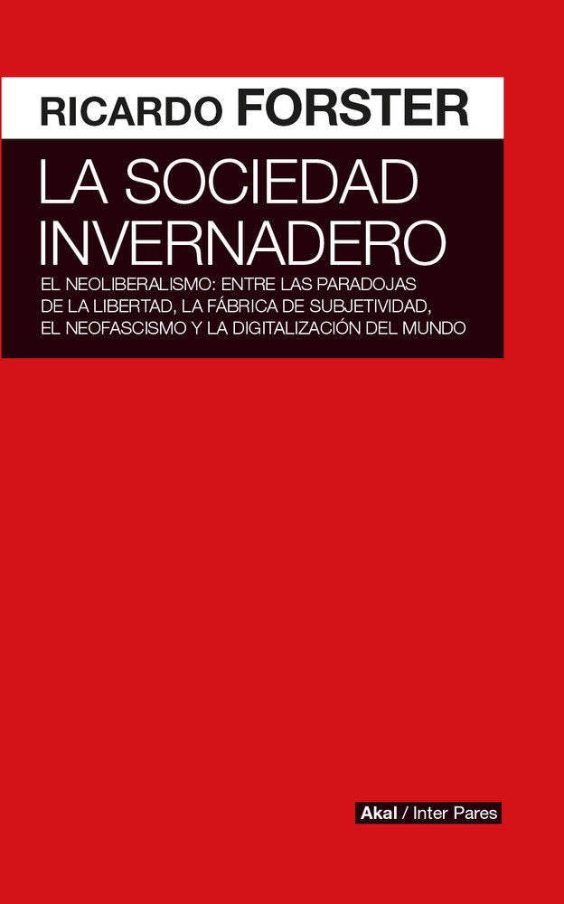 SOCIEDAD INVERNADERO, de FORSTER | portada del libro