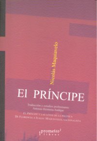 PRINCIPE,EL, de MAQUIAVELO | portada del libro