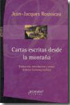 Cartas escritas desde la montaña, de JEAN-JACQUES ROUSSEAU | portada del libro