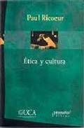 ETICA Y CULTURA, de PAUL RICOEUR | portada del libro