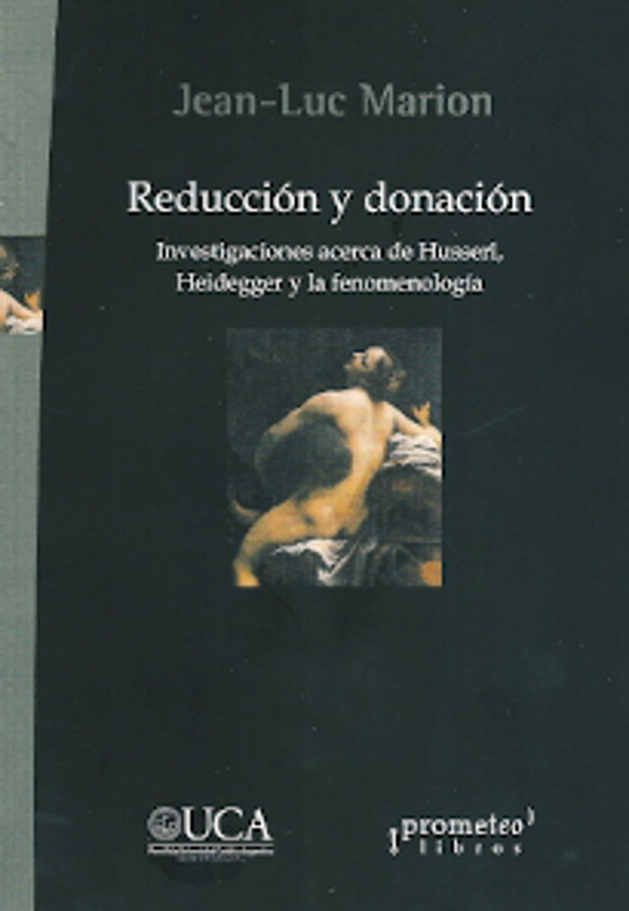 REDUCCION Y DONACION, de JEAN-LUC MARION | portada del libro