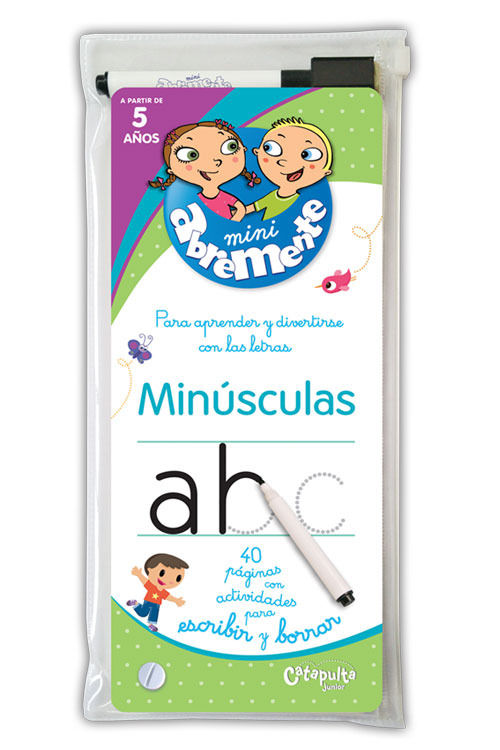 ABREMENTE PARA ESCRIBIR Y BORRAR - MINúSCULAS, de LOS EDITORES DE PLAYBAC | portada del libro
