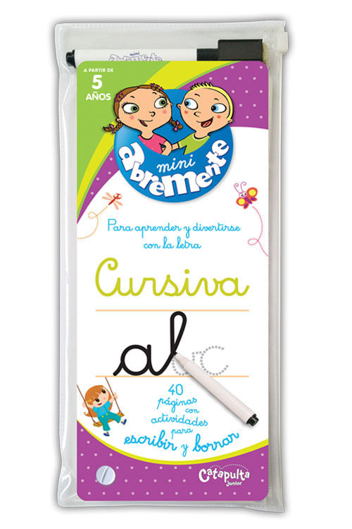 ABREMENTE PARA ESCRIBIR Y BORRAR - CURSIVA, de LOS EDITORES DE PLAYBAC | portada del libro