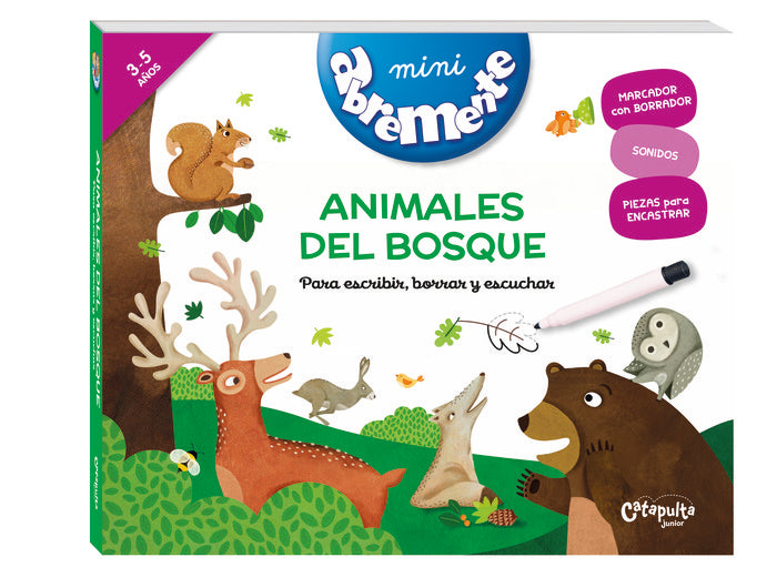 MINI ABREMENTE ANIMALES DEL BOSQUE, de , LOS EDITORES DE CATAPULTA | portada del libro