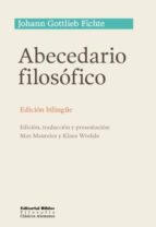 ABECEDARIO FILOSOFICO, de Johann Gottlieb Fichte | portada del libro
