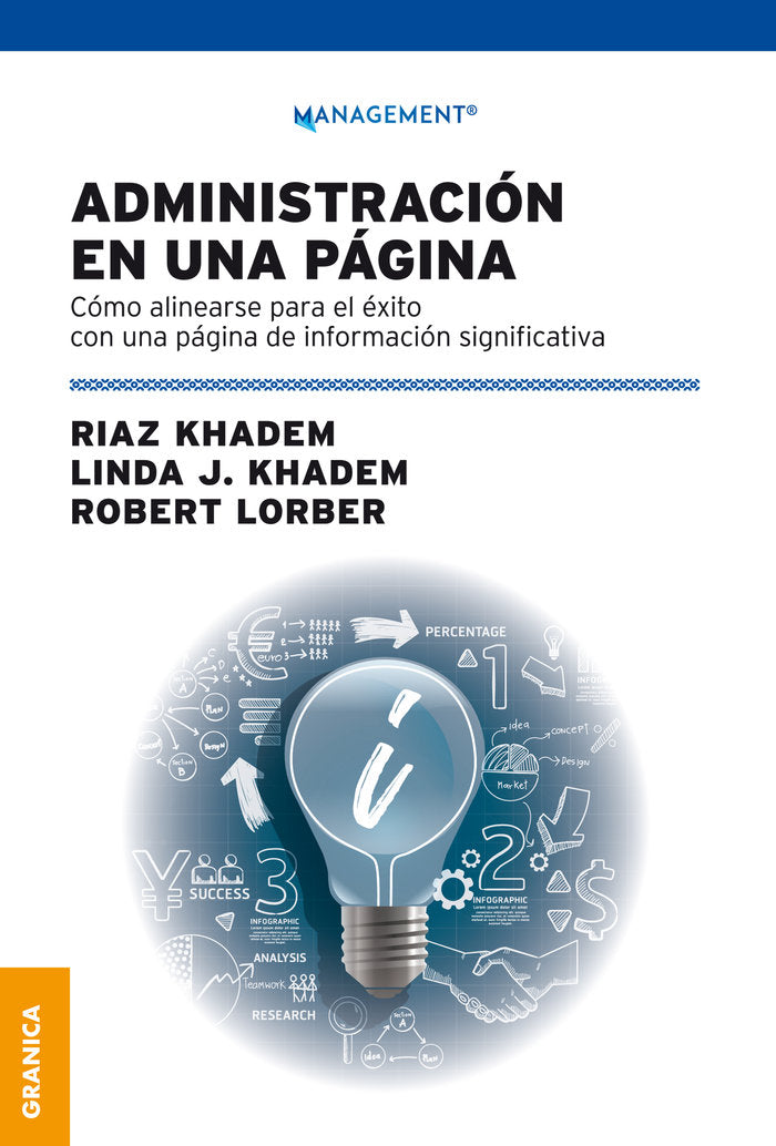 ADMINISTRACION EN UNA PAGINA, de RIAZ KHADEM | portada del libro
