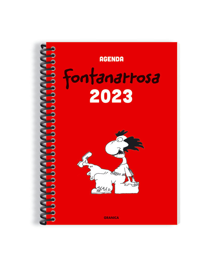 AGENDA 2023 FONTANARROSA ANILLADA ROJA, de ROBERTO FONTANARROSA | portada del libro