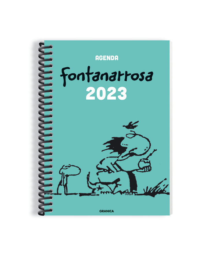 AGENDA 2023 FONTANARROSA ANILLADA VERDE, de ROBERTO FONTANARROSA | portada del libro