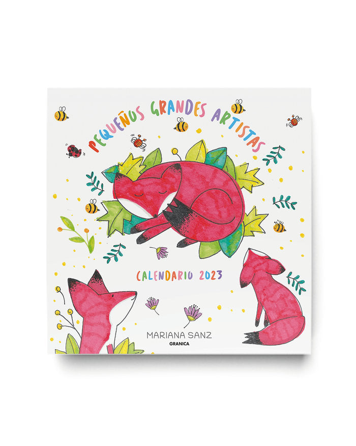 CALENDARIO 2023 PEQUEÑOS GRANDES ARTISTAS DE PARED, de SANZ, MARIANA | portada del libro