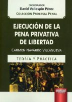 EJECUCION DE LA PENA PRIVATIVA DE LIBERTAD, de M. CARMEN NAVARRO VILLANUEVA | portada del libro