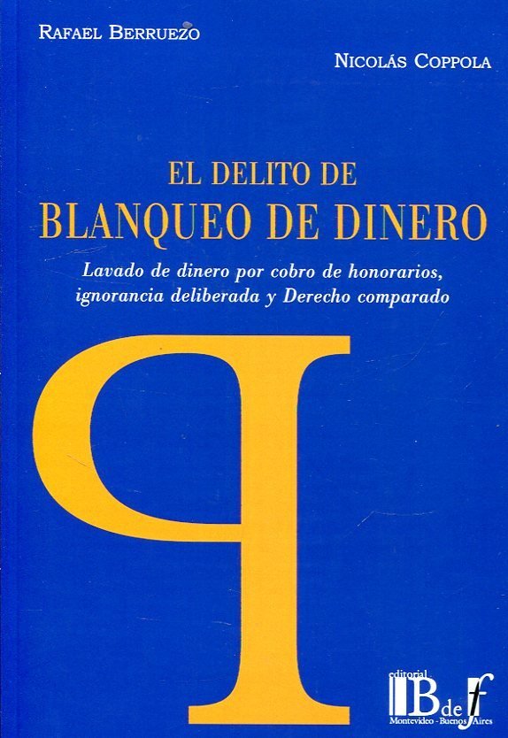 DELITO DE BLANQUEO DE DINERO, de BERRUEZO | portada del libro
