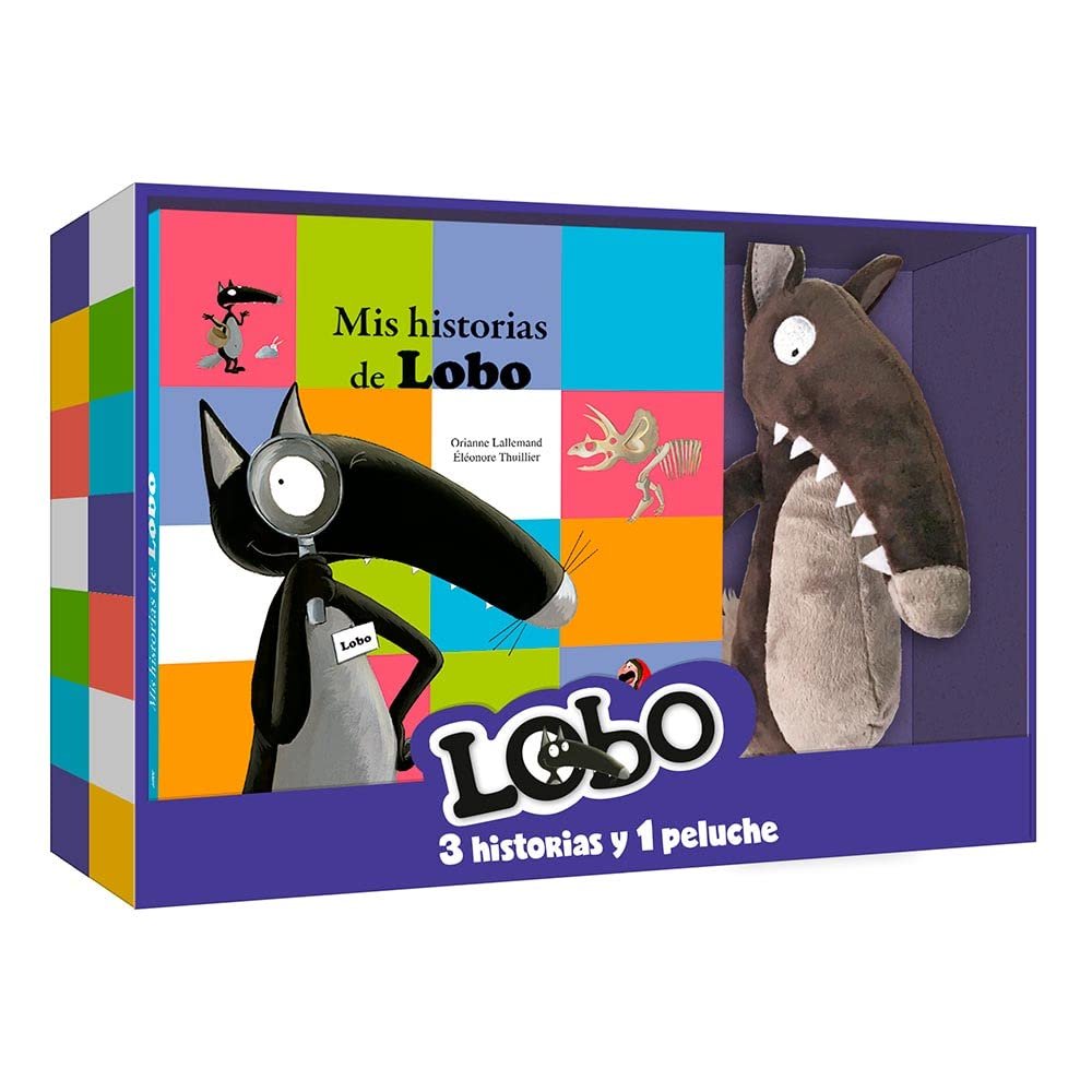 Cofre Mis historias de Lobo con peluche, de LALLEMAND, ORIANNE | portada del libro