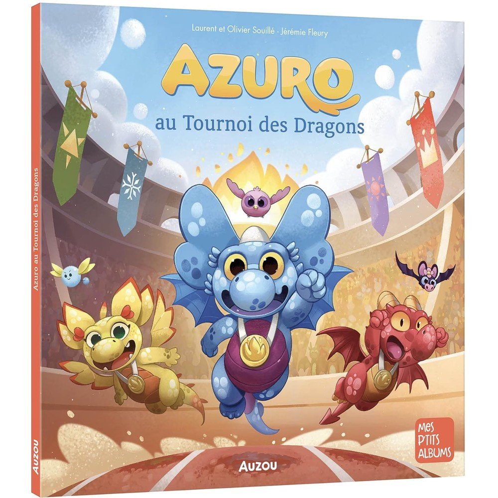 AZURO AU TOURNOI DES DRAGONS, de FLEURY JEREMIE,SOUILLE LAURENT,SOUILLE O | portada del libro