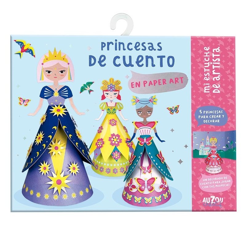 Princesas de cuento en paper art | portada del libro