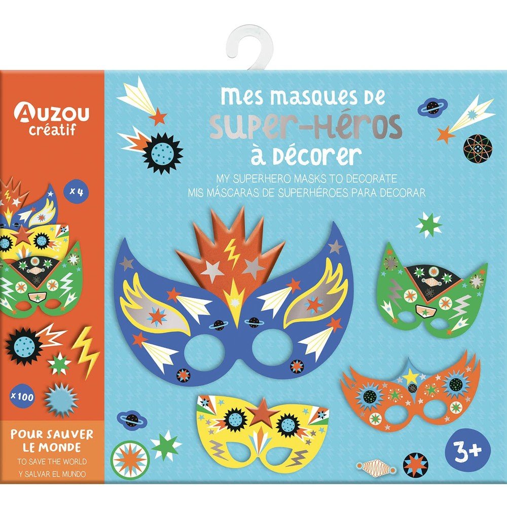 ESTUCHE ARTISTA: MASCARAS DE SUPERHEROES PARA DECORAR, de GUESNE MAUDE | portada del libro