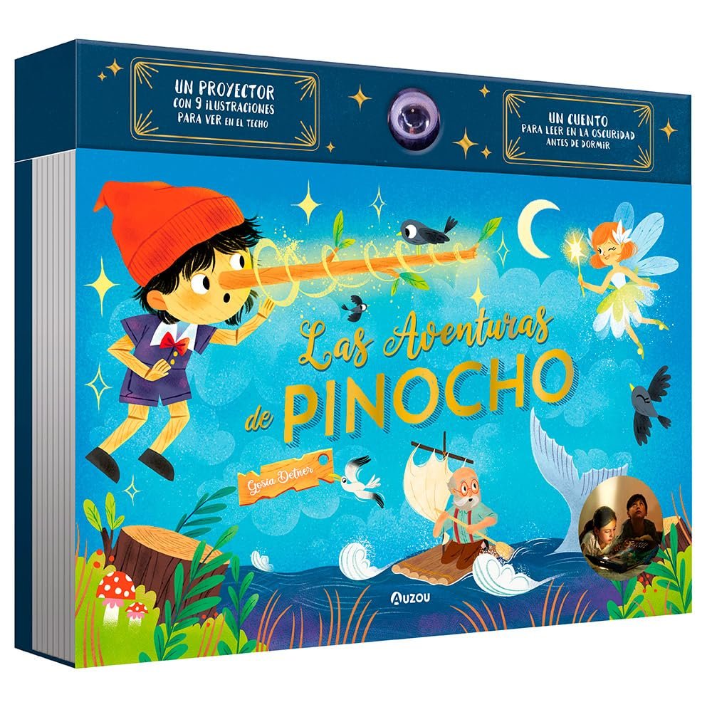 Las aventuras de Pinocho. Libro proyector, de GOSIA DETNER | portada del libro