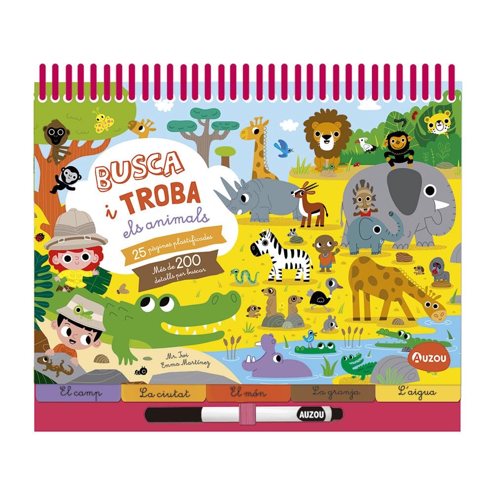 Busca i troba els animals, de MR IWI | portada del libro