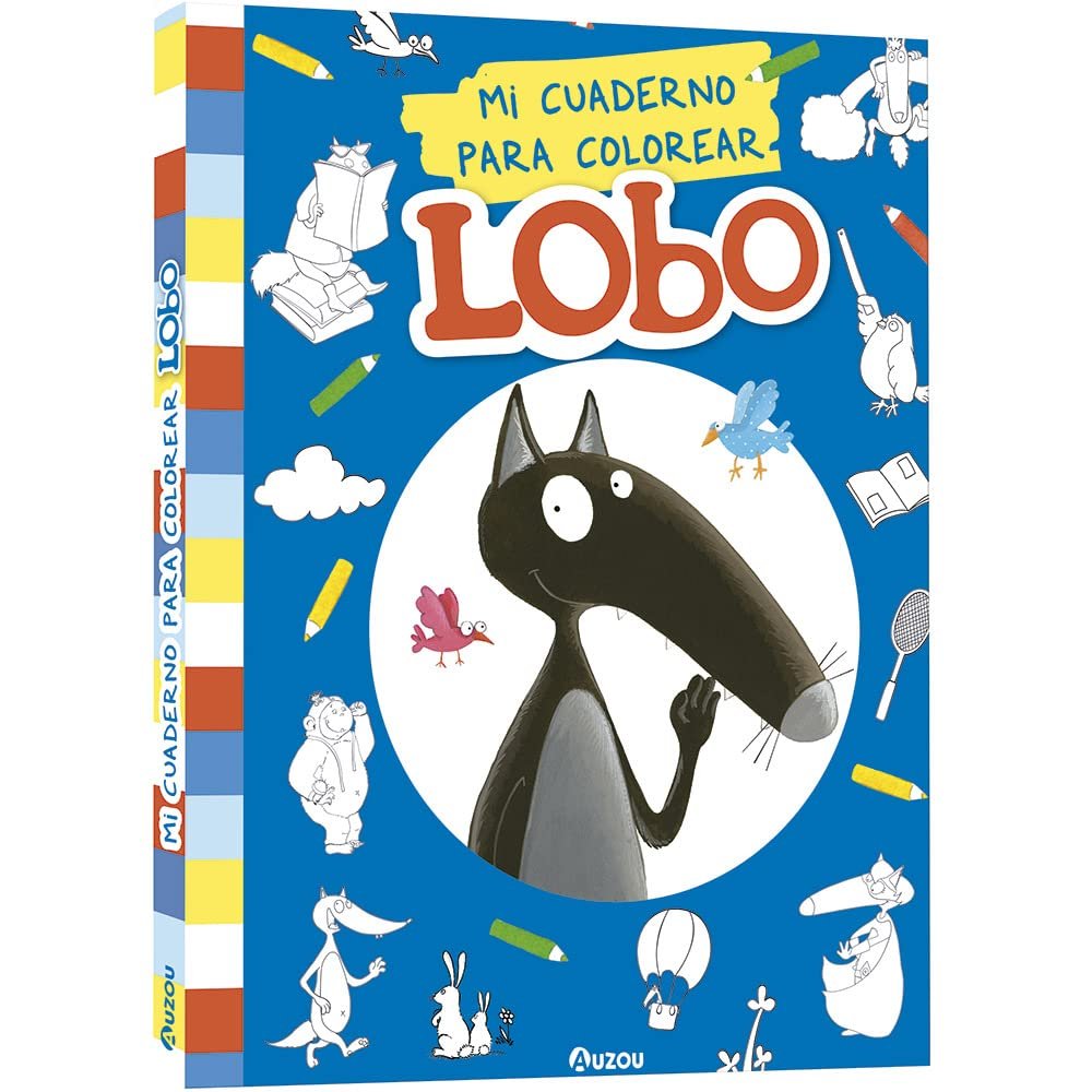 Mi cuaderno para colorear Lobo, de Lallemand,Orianne | portada del libro
