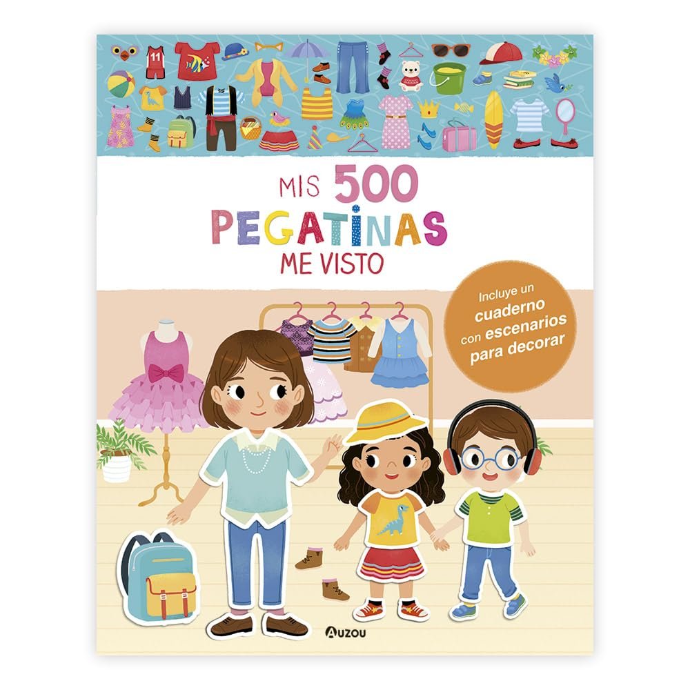 Mis 500 pegatinas. Me visto, de WU YI-HSUAN | portada del libro