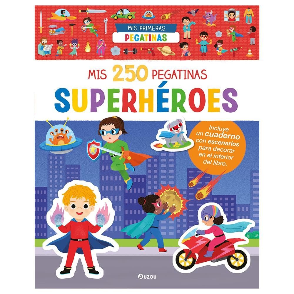 MIS 250 PEGATINAS DE SUPERHEROES, de YI-HSUAN WU | portada del libro