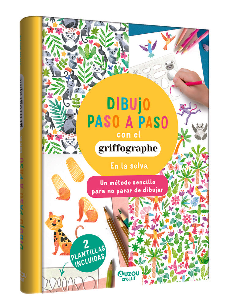 Diseño paso a paso con el griffographe en la selva | portada del libro