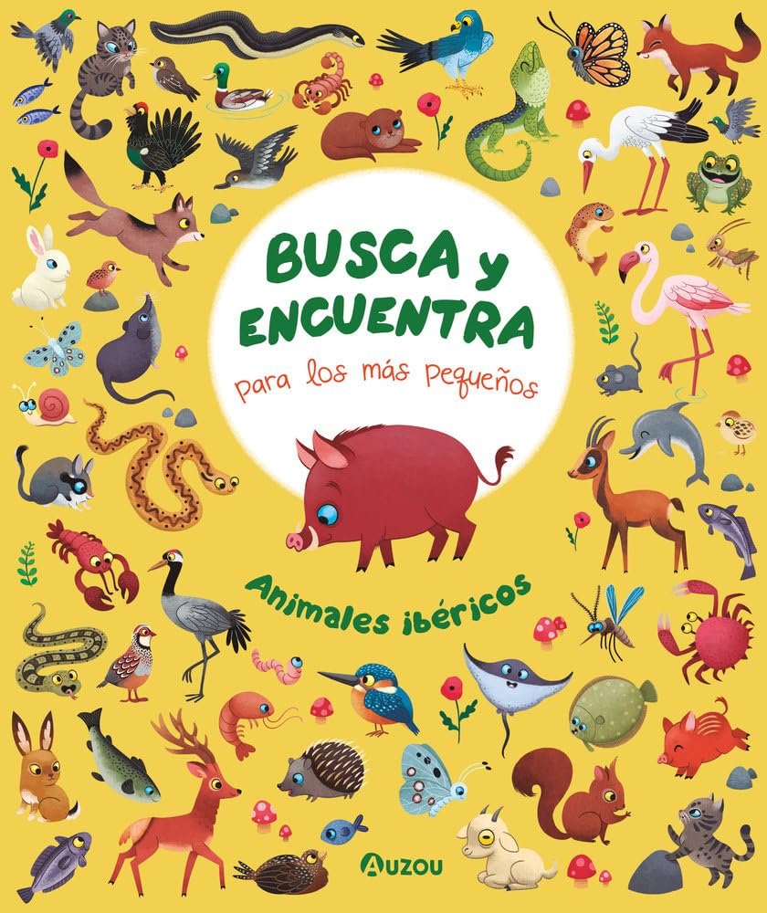 BUSCA Y ENCUENTRA PARA LOS MAS PEQUEÑOS. ANIMALES IBERICOS, de PAMELA WEHRHAHNE | portada del libro