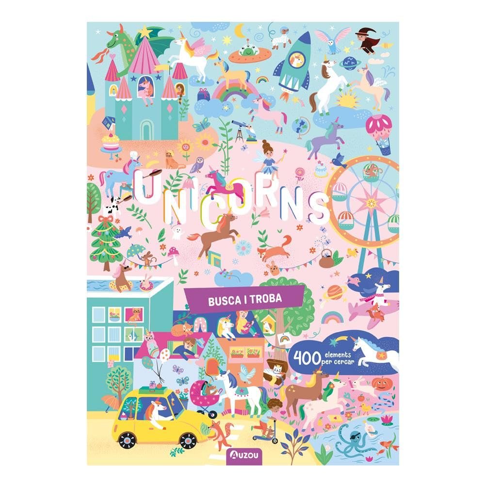 Cerca i troba unicorns | portada del libro