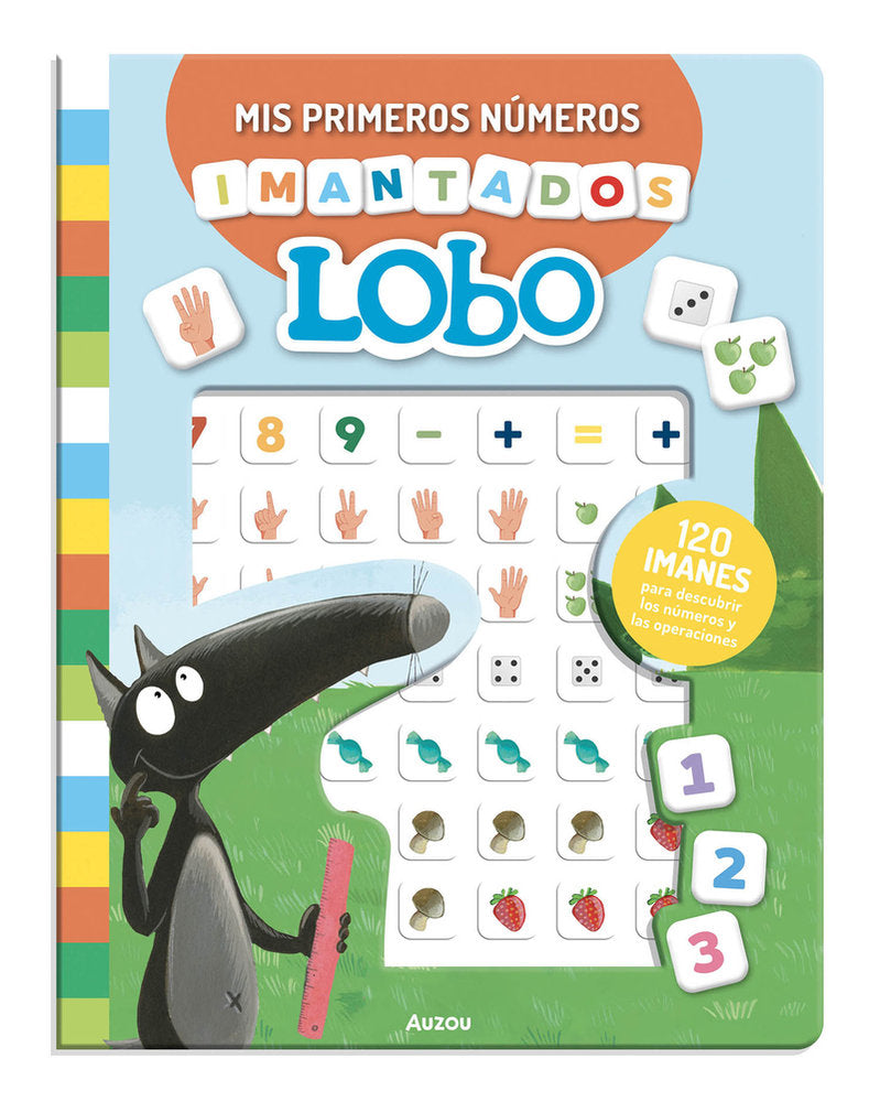 MIS PRIMEROS NUMEROS IMANTADOS DE LOBO, de LALLEMAND | portada del libro