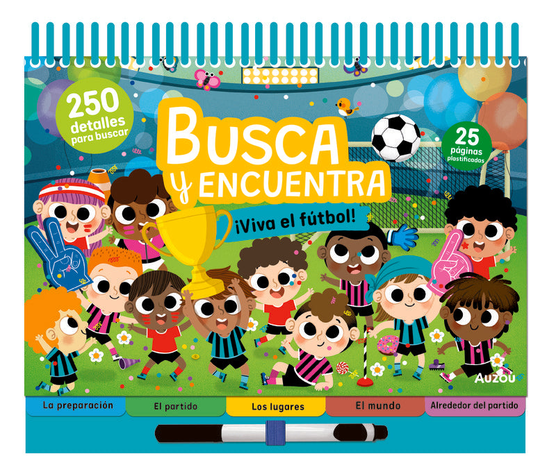 ESPIRAL. BUSCA Y ENCUENTRA VIVA EL FUTBOL, de DERODIT | portada del libro