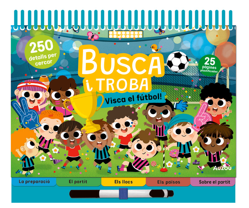 ESPIRAL. BUSCA I TROBA VISCA EL FUTBOL, de DERODIT, CLEMENTINE | portada del libro