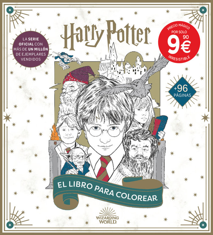 HARRY POTTER. EL LIBRO OFICIAL PARA COLOREAR, de WIZARDING WORLD, J.K. ROWLING | portada del libro