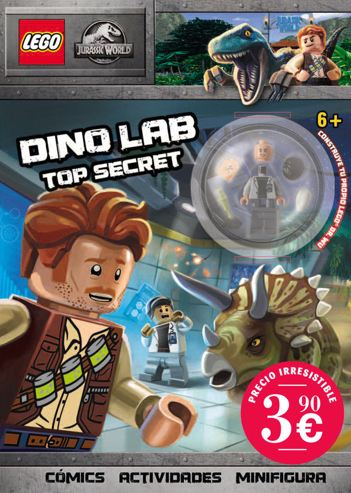 Jurassic World: Dino lab top secret, de LEGO | portada del libro