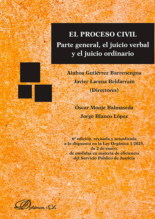 EL PROCESO CIVIL, de BLANCO LOPEZ, JORGE | portada del libro