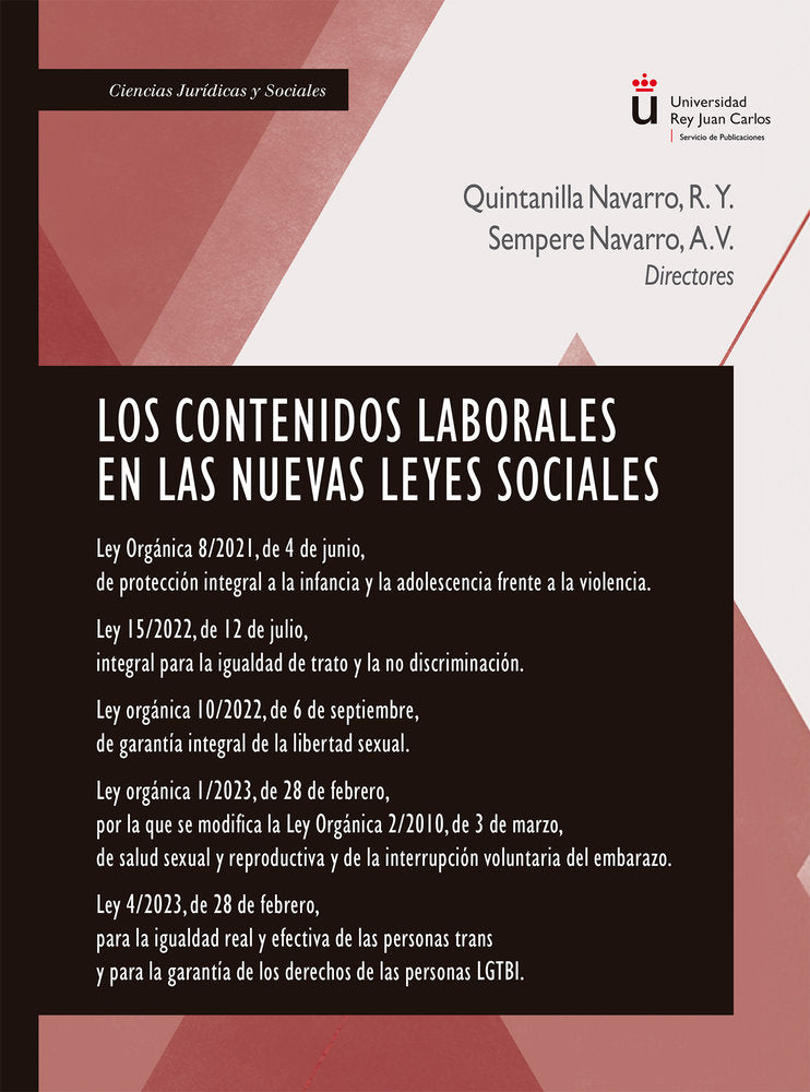 LOS CONTENIDOS LABORALES EN LAS NUEVAS LEYES SOCIALES, de QUINTANILLA NAVARRO,RAQUEL YOLANDA | portada del libro