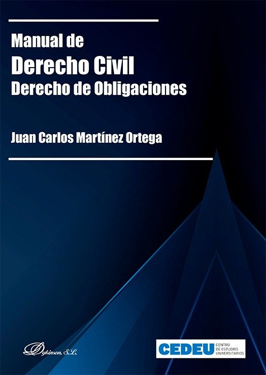 MANUAL DE DERECHO CIVIL. DERECHO DE OBLIGACIONES, de MARTINEZ ORTEGA, JUAN CARLOS | portada del libro