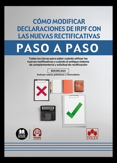Como modificar declaraciones de irpf con nuevas rectificati, de AA.VV. | portada del libro